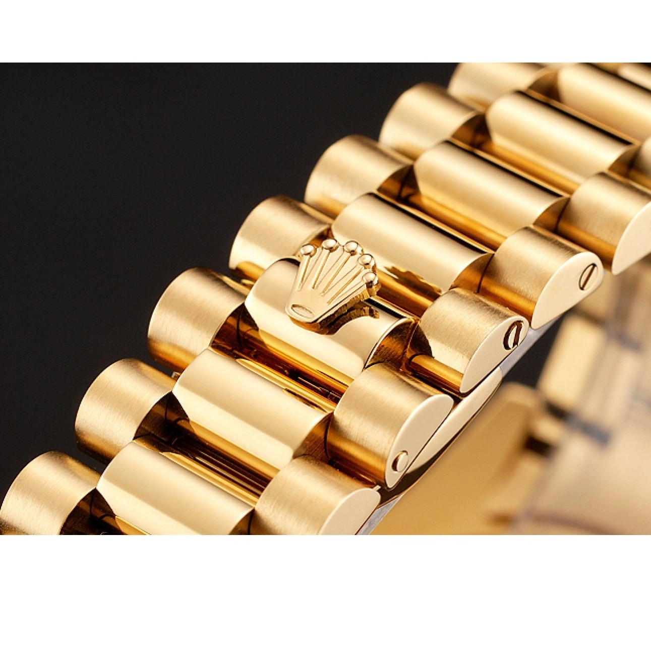 Aaa fake watches Dial Gold Rolex Bracelet Rubies Diamonds Black 1454101 Day-Date And Swiss 0624